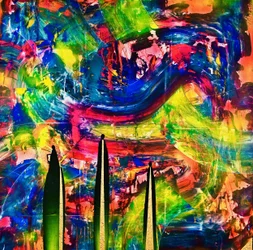 Lebhafte Abstrakte Figuren