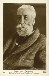 Anatole France, französischer Dichter, Journalist und Romanautor