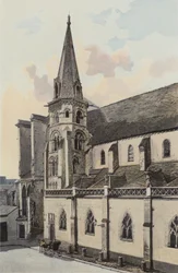 Auxerre, Kirche Saint-Eusebe, Seitenfassade N