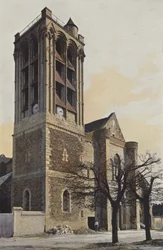 Champeaux, Kirche, Westfassade