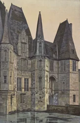 Schloss DO, Fassade am Eingang