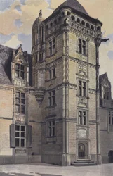 Chemaze, Schloss de Saint-Ouen, Treppenturm