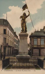 Compiègne, Die Statue von Jeanne d