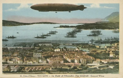 Flotte und Sperrballon in Toulon, Côte d