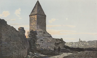 Frejus, Römische Stadtmauern (Laterne, genannt von Augustus) und Gesamtansicht