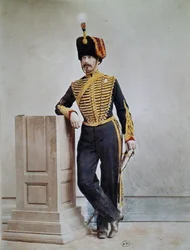 Französischer Soldat zur Zeit des Zweiten Kaiserreichs
