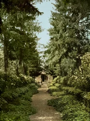 Gartenweg im Garten von Claude Monet, Giverny