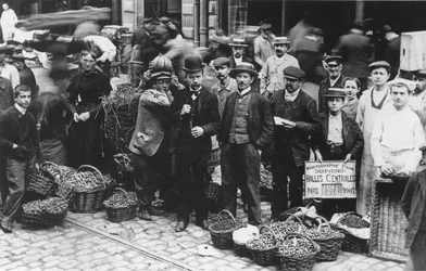Gärtner des Les Halles Marktes, Paris, 1907