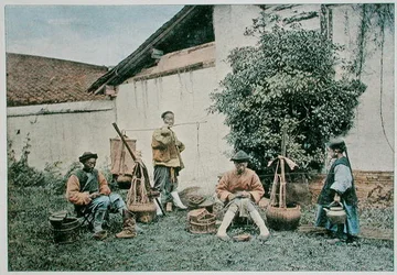 Wandernde Schuster in China