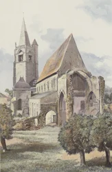 La Bénisson-Dieu, Kirche, Südostansicht
