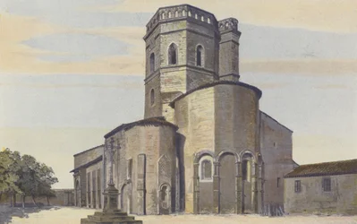 Maubourguet, Kirche, Südostansicht