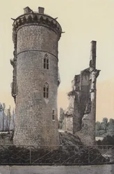 Mehun-sur-Yèvre, Überreste des Schlosses, Nordseite