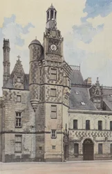 Montigny-le-Gannelon, Schloss, Treppenturm