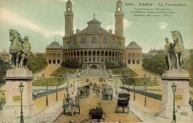 Palais du Trocadero, Paris, frühes 20. Jahrhundert (Postkarte)