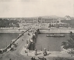 Paris: Blick auf den Place de la Concorde, Blick nach Norden