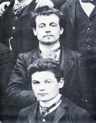 Porträt: Alfred Jarry (1873-1907) und Fargue (1876-1947) am Lycée Henri IV, Paris - Foto