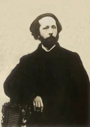 Porträt von Edouard Lalo (1823-1892), französischer Komponist. Fotografie, späte 19. Jahrhundert, Paris.