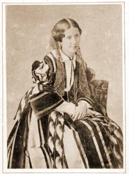 Porträt von Elisabeth Felix genannt Mademoiselle Rachel im Jahr 1851, französische Tragödin (1821 - 1858)