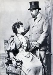 Porträt von Emile Zola und Jeanne Rozerot
