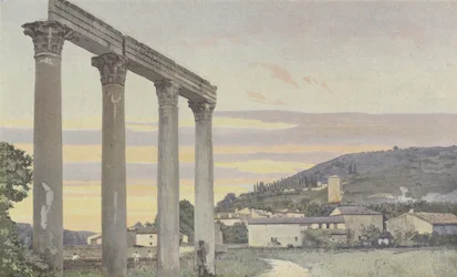 Riez, Antike Überreste am rechten Ufer des Colostre, westlich der Stadt