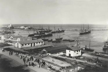 Der Hafen von Algier, 20. April 1886