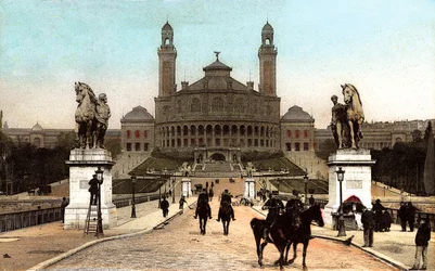 Trocadero-Palast, gebaut für die Pariser Weltausstellung 1878, um 1906