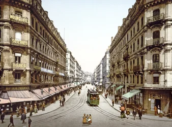Blick die Rue de la République hinunter, Lyon