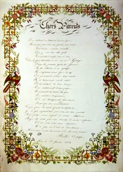 Neujahrsgruß eines Kindes an seine 