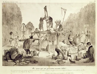 A ceux qui ses presentes verront, salut!, Platte 406 und 407, Nr.194, La Caricature, gedruckt von Delaunois