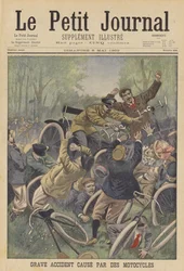 Ein schwerer Unfall verursacht durch Motorräder