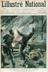 Ein schrecklicher Unfall in Puteaux, aus 