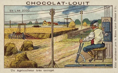 Ein sehr beschäftigter Bauer im Jahr 2000