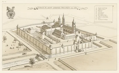 Abtei von Saint-Germain-des-Prés, um 1520