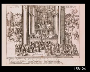 Abschwörung von Henri IV (1553-1610) in St. Denis am 15. Juli 1593