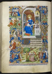 Fünfzehn Freuden der Jungfrau Maria, Stundenbuch (The Bedford Hours) ca. 1410-30