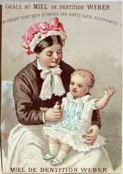 Werbung für Weber-Zahngel, ca. 1880-90