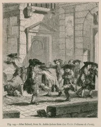 Nach der Schule (aus Les Petits Polissons de Paris, von St. Aubin)