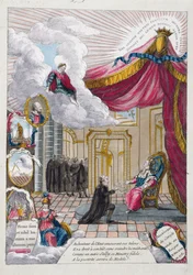 Allegorie des Berichts an Louis XVI. durch Jacques Necker 1781