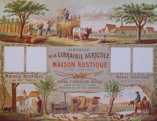 Almanach der Landwirtschaftsbuchhandlung La Maison Rustique, ca. 1860