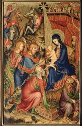 Altarolo del Bargello: Anbetung der Könige (Diptychon von Bargello, Anbetung der Könige)