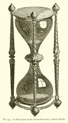 Eine Sanduhr des sechzehnten Jahrhunderts, französische Arbeit