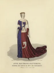 Anne von Auvergne, Ehefrau von Louis II., Herzog von Bourbon