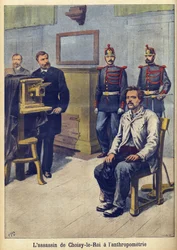 Anthropometrie - Alphonse Bertillon (1853-1914) Illustration aus 
