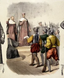 Verhaftung von Achilles de Harley, französischer Magistrat (1536-1619)