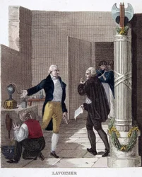 Verhaftung von Lavoisier in seinem Labor