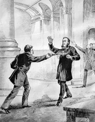 Attentat auf Jules Ferry (1832-1893), einen französischen Ministerpräsidenten