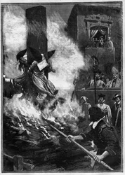 Autodafé auf der Plaza Mayor von Madrid in Anwesenheit von Karl II. (Carlos II)