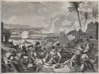Schlacht von Sediman - Schlacht zwischen der französischen Armee unter General Louis Charles Antoine Desaix (1768-1800) und der Mamluken-Armee von Mourad Bey (1750-1801), 7. Oktober