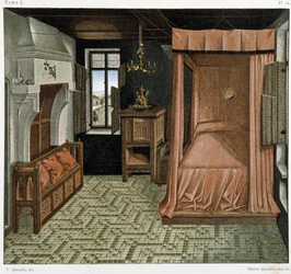 Schlafzimmer im 15. Jahrhundert