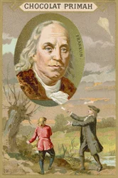 Benjamin Franklin, amerikanischer Wissenschaftler, Erfinder und Politiker